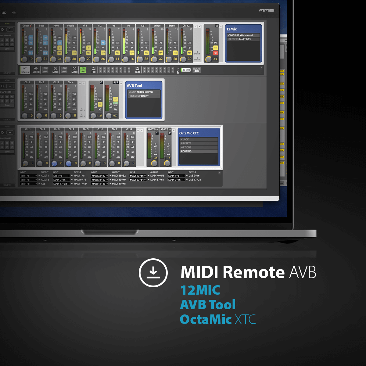 MIDI Remote AVB